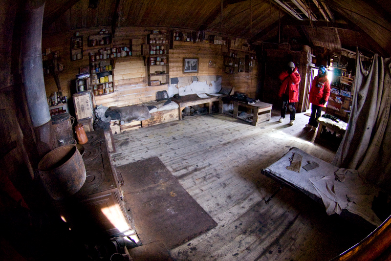 inside the hut